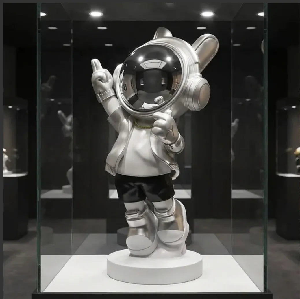 Astronaut Kid - Silver - display case