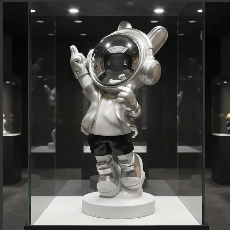Astronaut Kid - Silver - display case