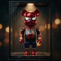 Bearbrick Spider-Man Iron Spider - display case