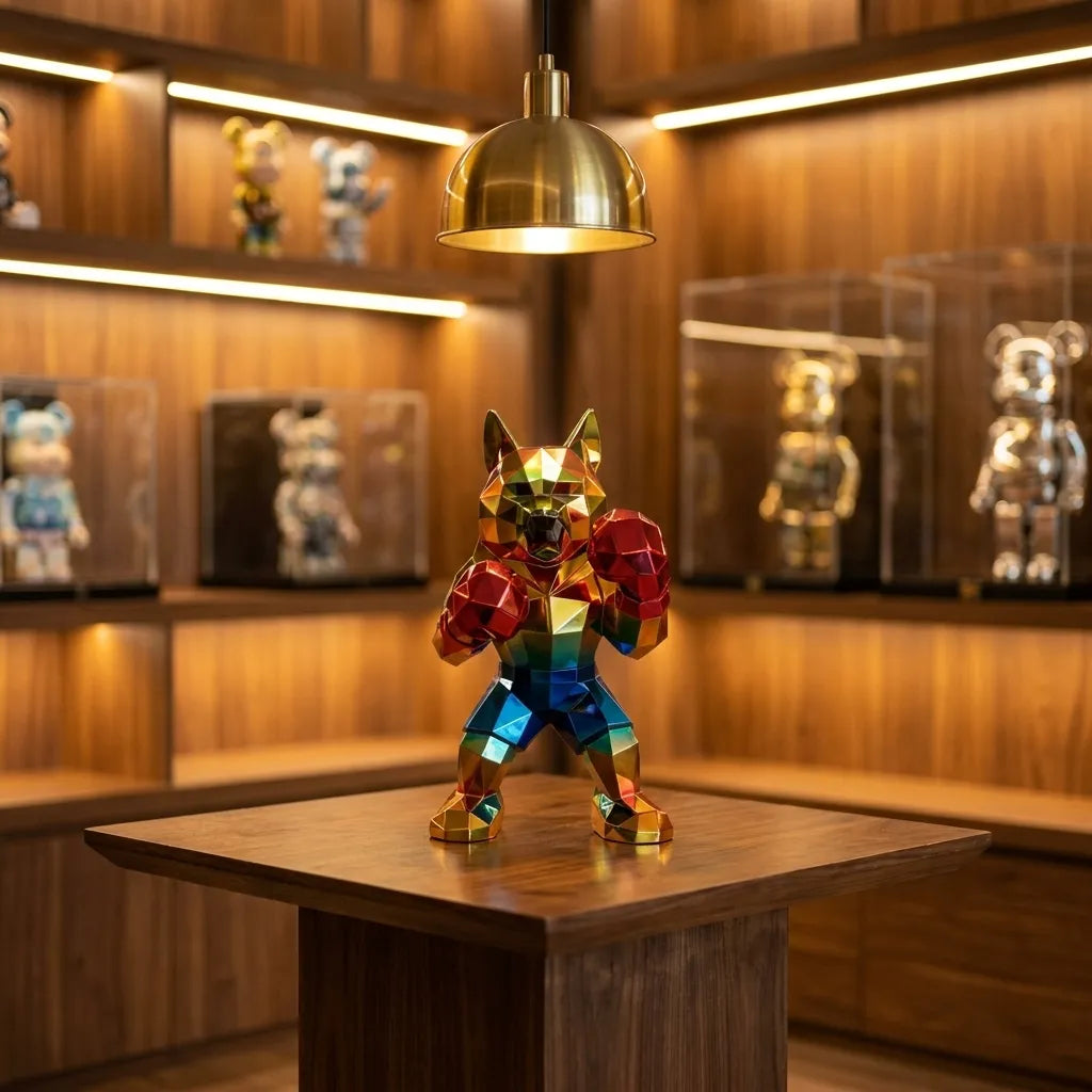 Boxing Dog - Polygon Chrome - gallery lifestyle