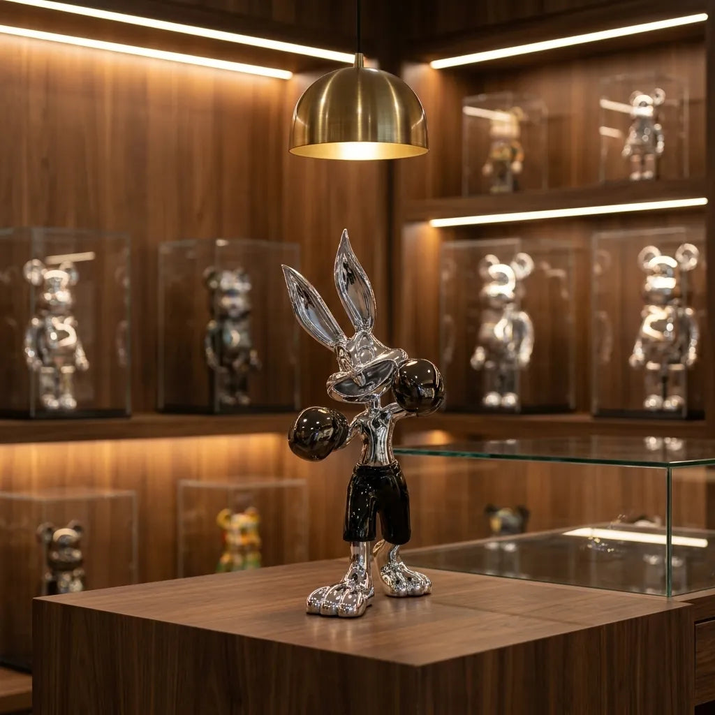 Bugs Bunny Boxing - Silver/Black - gallery lifestyle