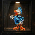 Donald Duck   Chrome Blue - display case