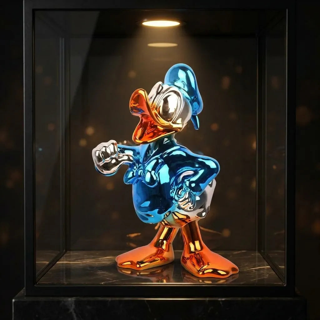 Donald Duck   Chrome Blue - display case