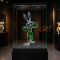 Bugs Bunny Boxing - Silver/Green in display case