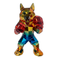 Boxing Dog - Polygon Chrome