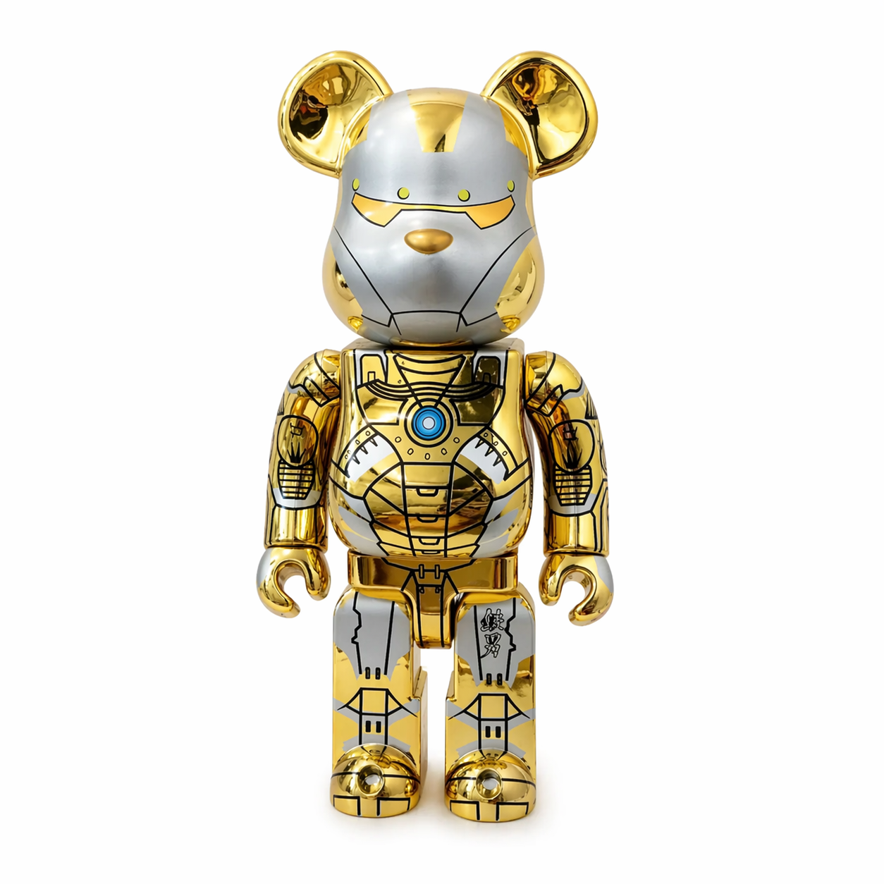 Bearbrick Iron Man Metropolis Gold product shot