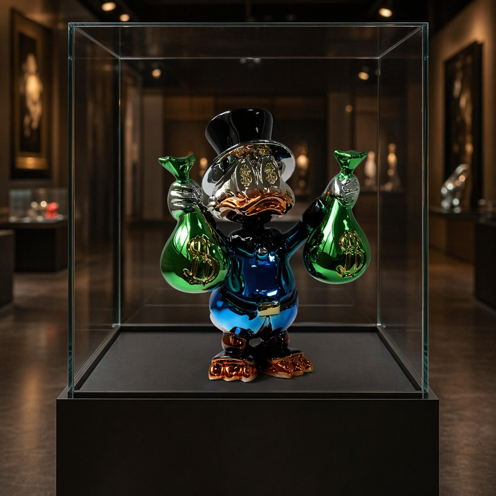 Scrooge McDuck - Money Bags Blue in display case