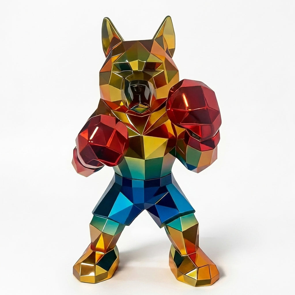 Boxing Dog - Polygon Chrome - Silent Moon