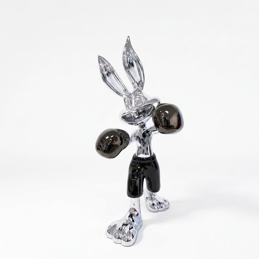 Bugs Bunny Boxing - Silver/Black - Silent Moon